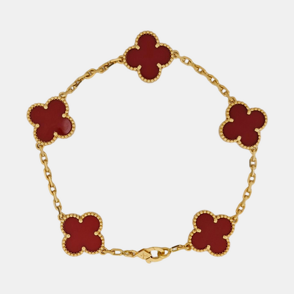 Vintage Alhambra 18k Gold Bracelet