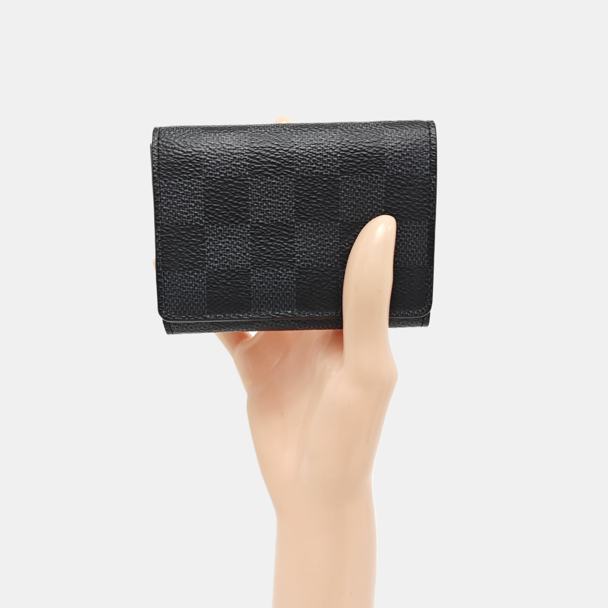 ENVELOPPE Damier Graphite Coated Canvas Gray Card Holder