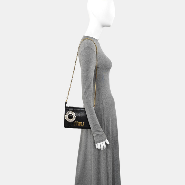 My Miu Lambskin Black