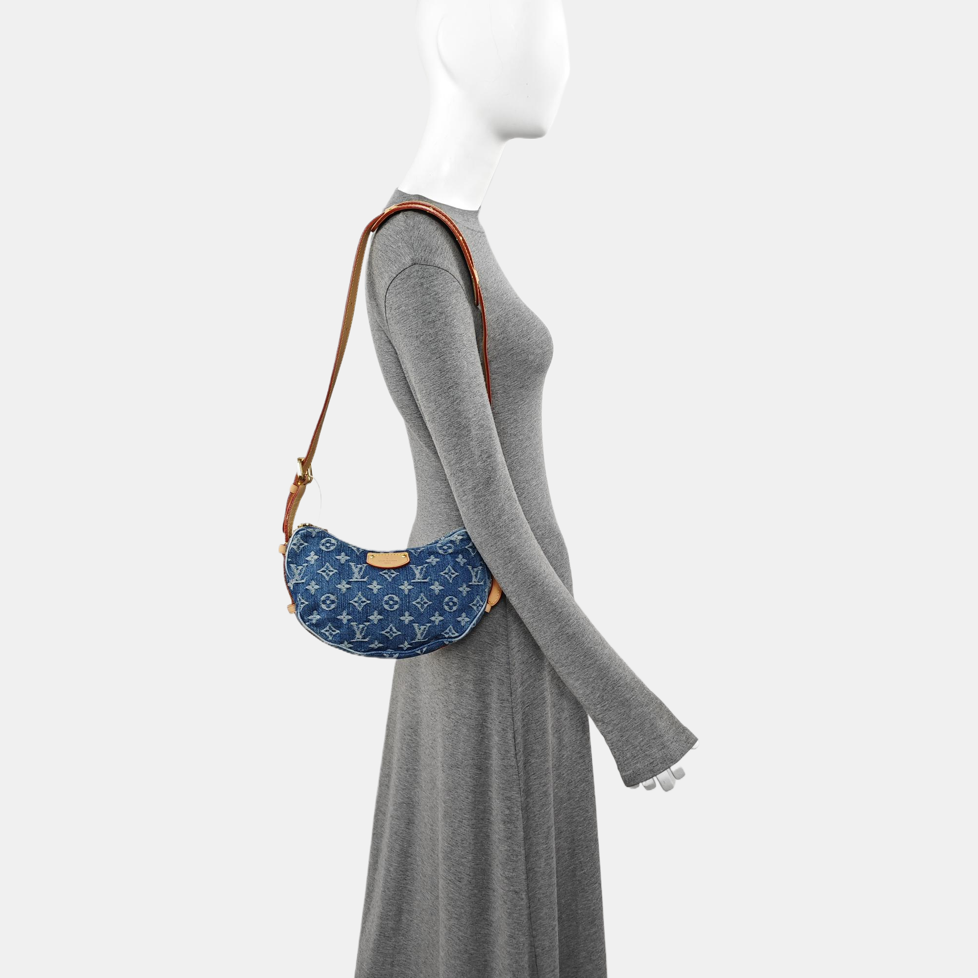 CROISSANT PM Monogram Canvas Blue