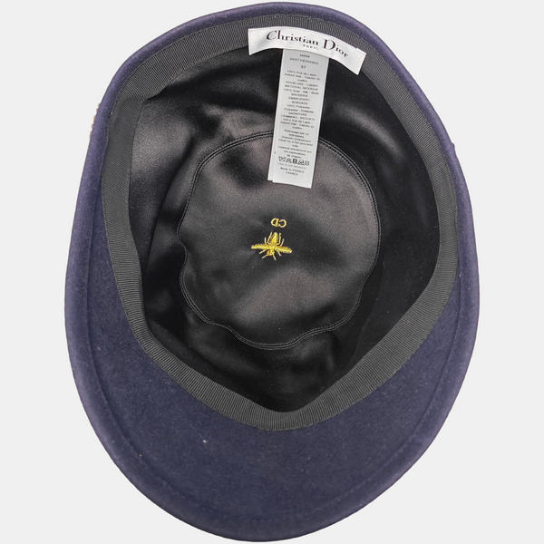 Rabbit Fur Hat Blue