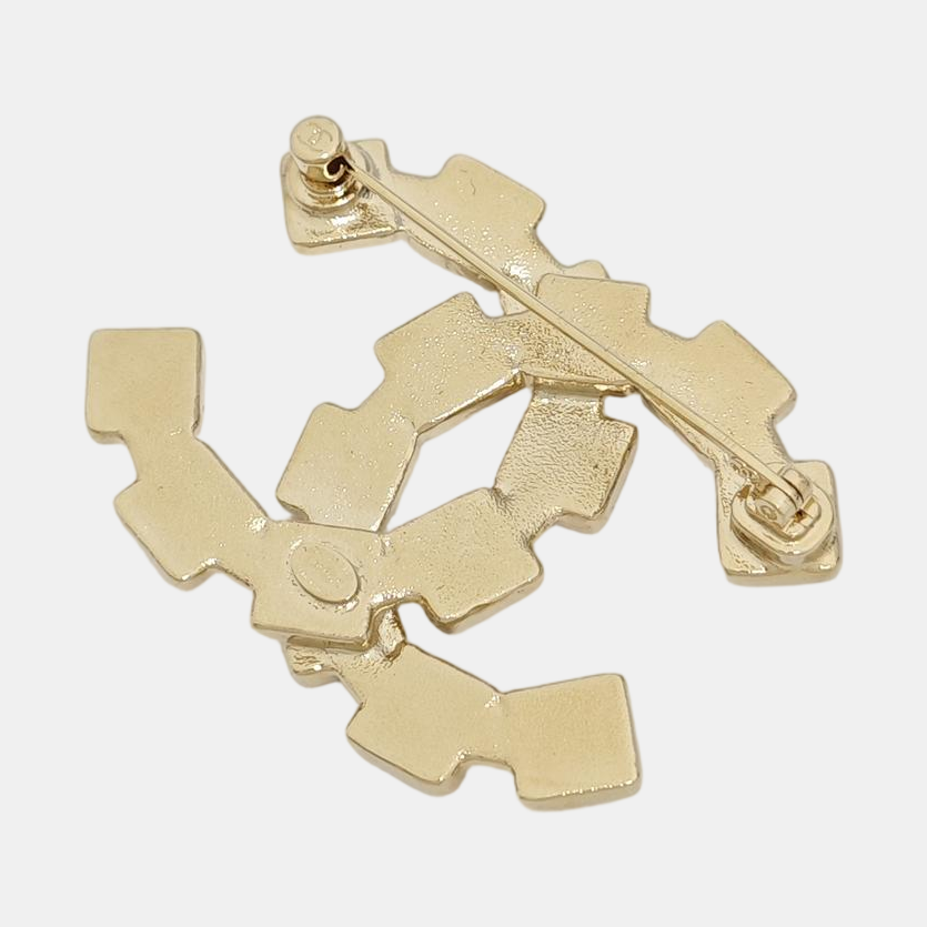Metal Gold Brooch