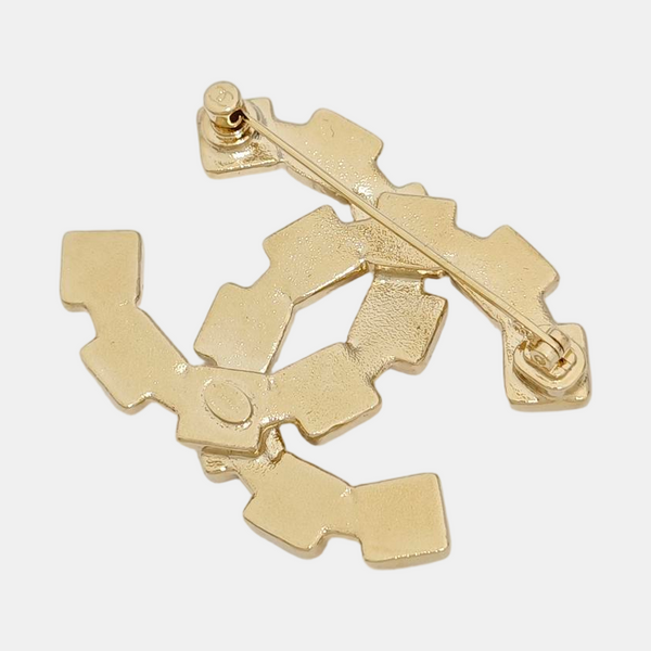 Metal Gold Brooch
