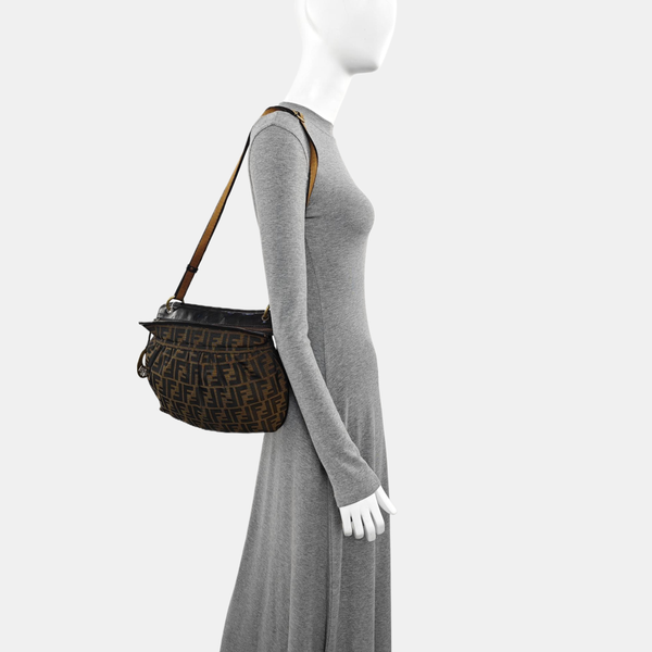 Canvas Shoulder Bag Brown