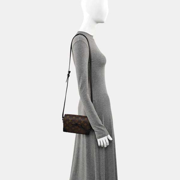 SOFT TRUNK Mini Monogram Coated Canvas Brown