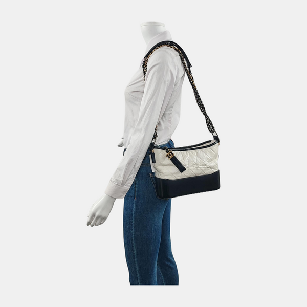 GABRIELLE New Medium Quilted Calfskin White