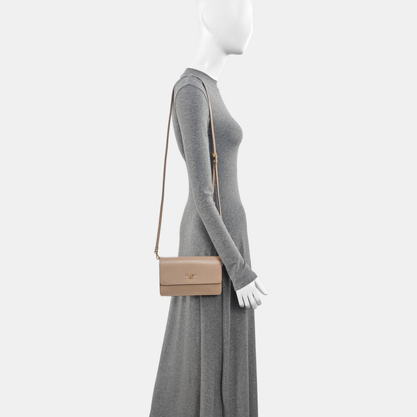 Calfskin Shoulder Bag Pink