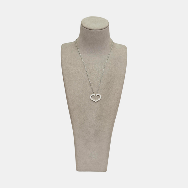 18k White Gold Silver Necklace