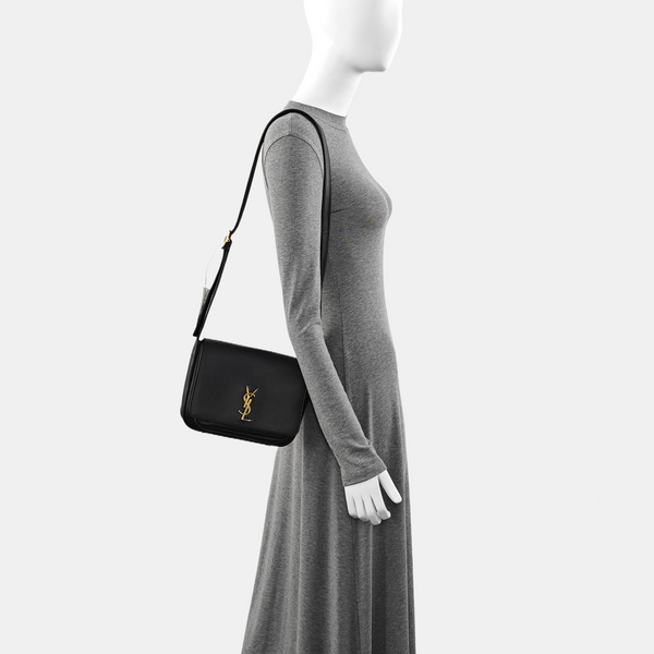 Calfskin Shoulder Bag Black