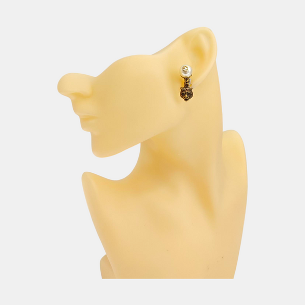 Le Marché Des Merveilles Metal Gold Clip On Earrings