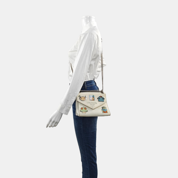 Monochrome Saffiano Calfskin White