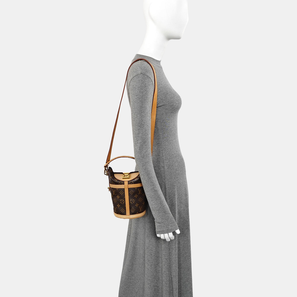 DUFFLE Monogram Coated Canvas Brown