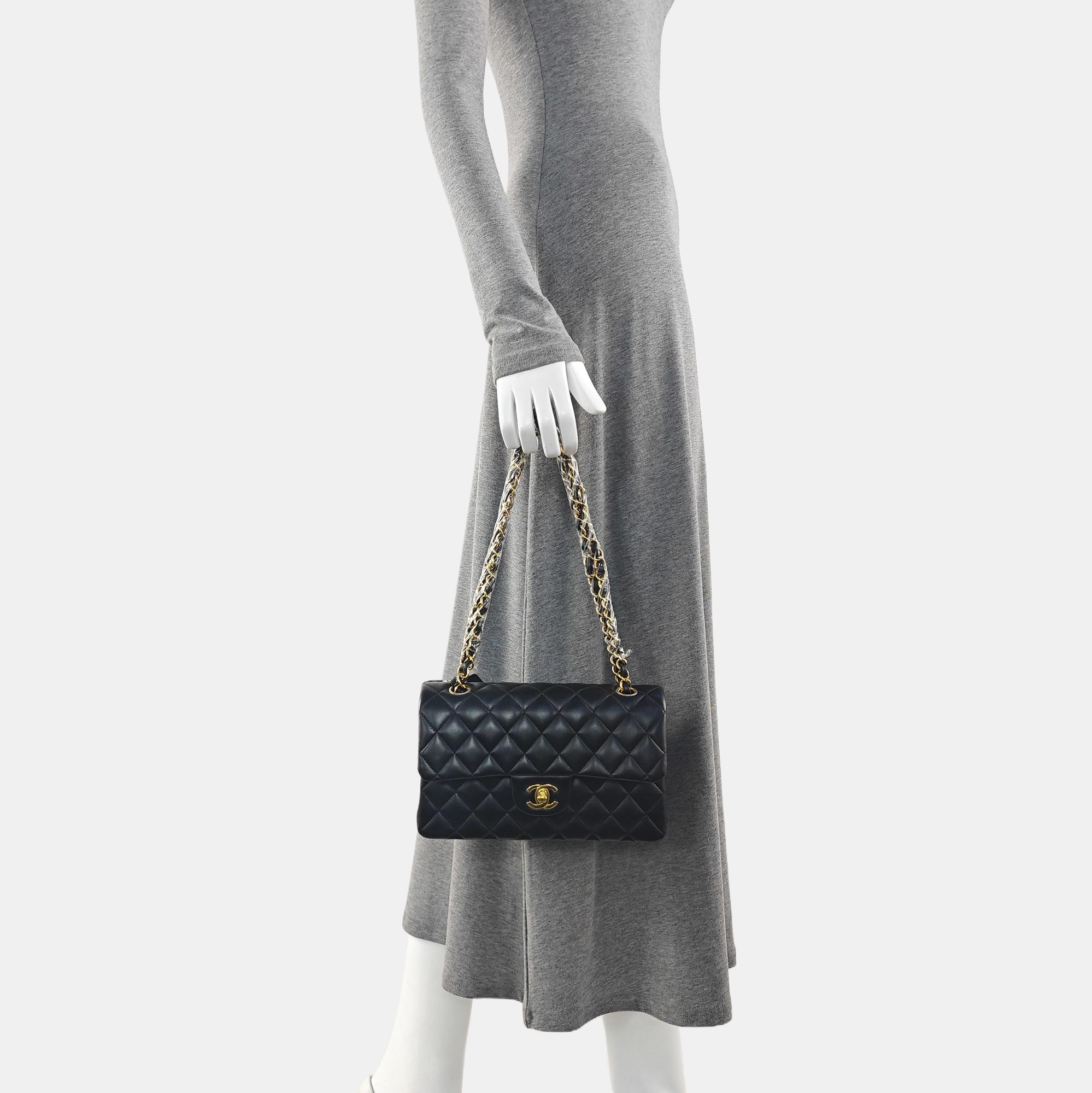 Quilted Lambskin Small Black