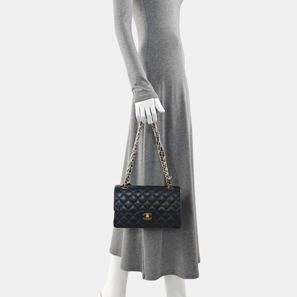 Quilted Lambskin Small Black