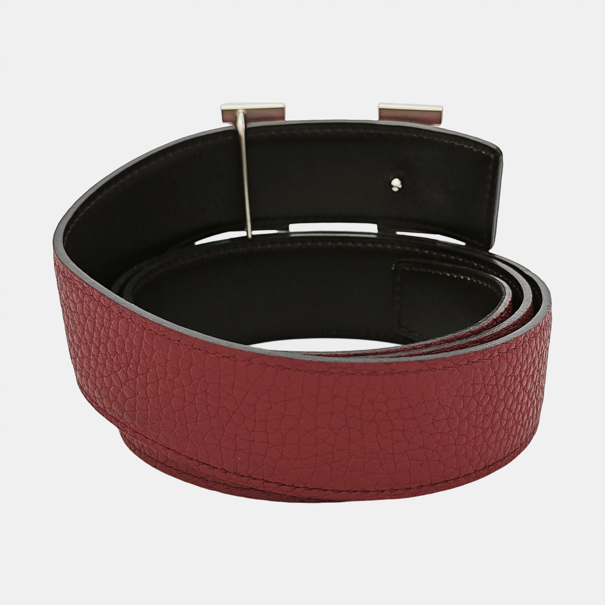 Leather Belt Red