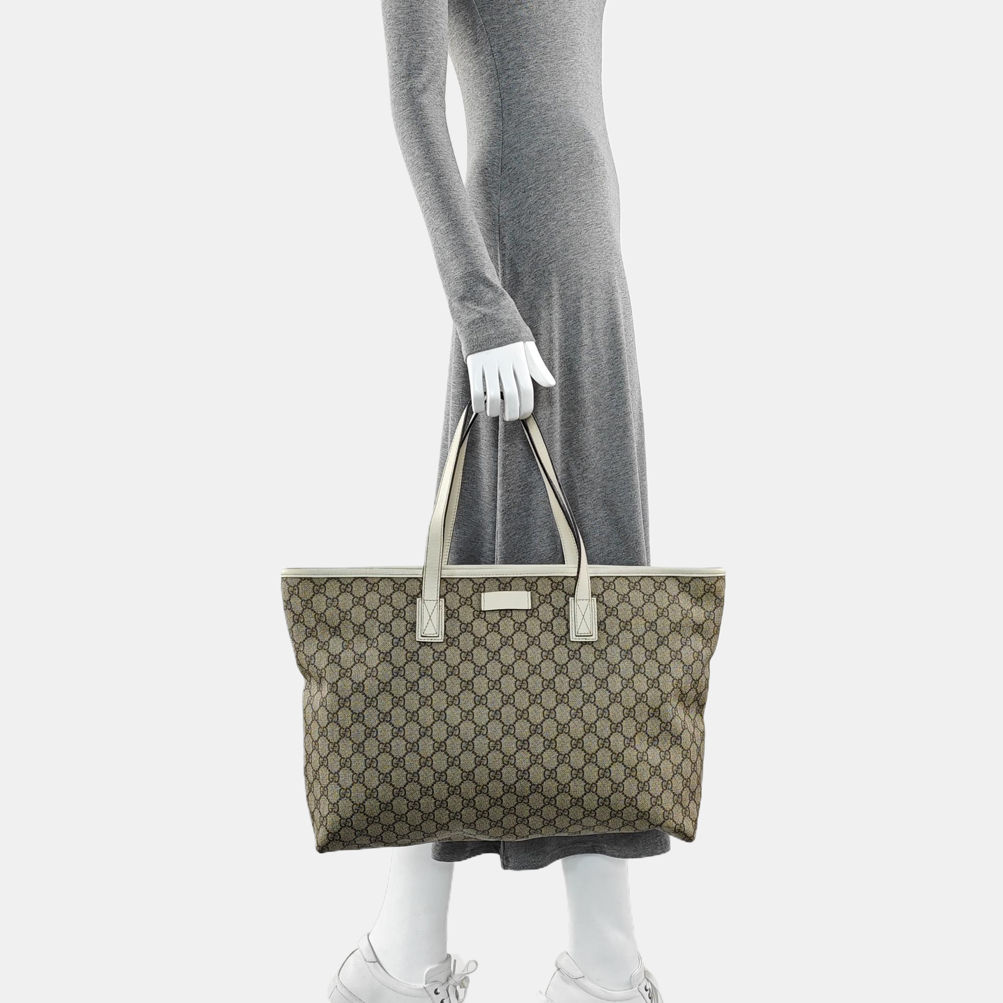 GG Imprime Monogram Coated Canvas Beige
