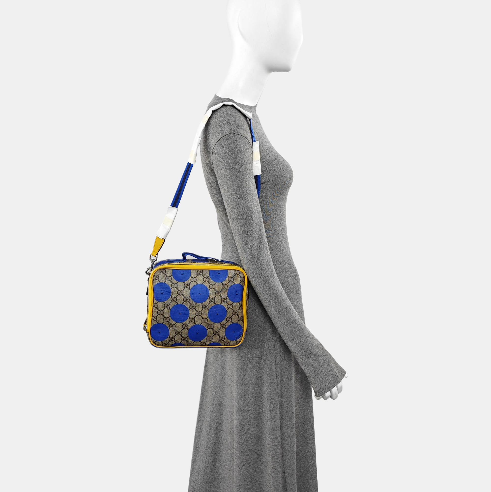 Monogram Coated Canvas Shoulder Bag Beige