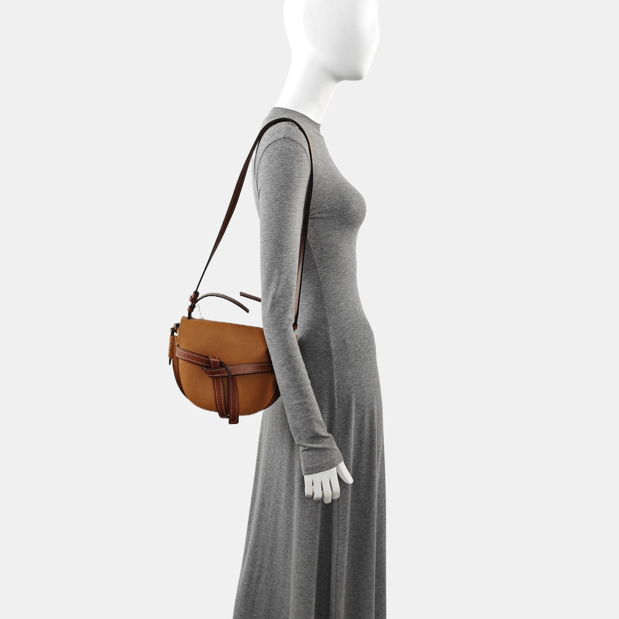 Gate Small Calfskin Brown