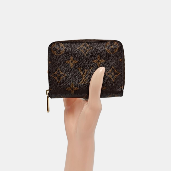 ZIPPY Monogram Coated Canvas Brown Wallet