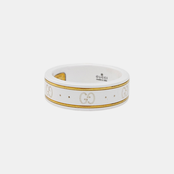 Icon 18k Gold White Ring HK 19