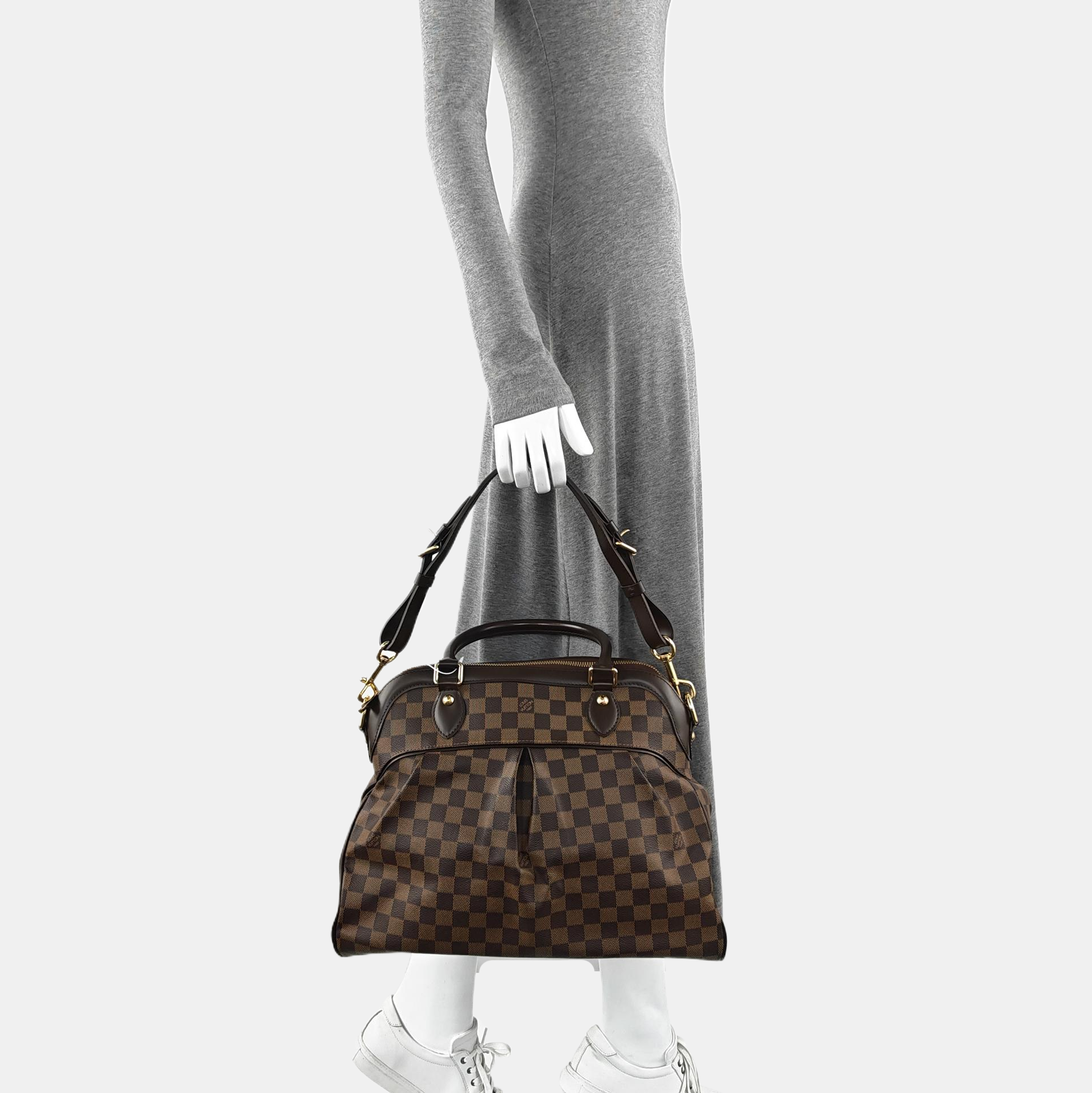 TREVI GM Damier Ebene Coated Canvas Brown