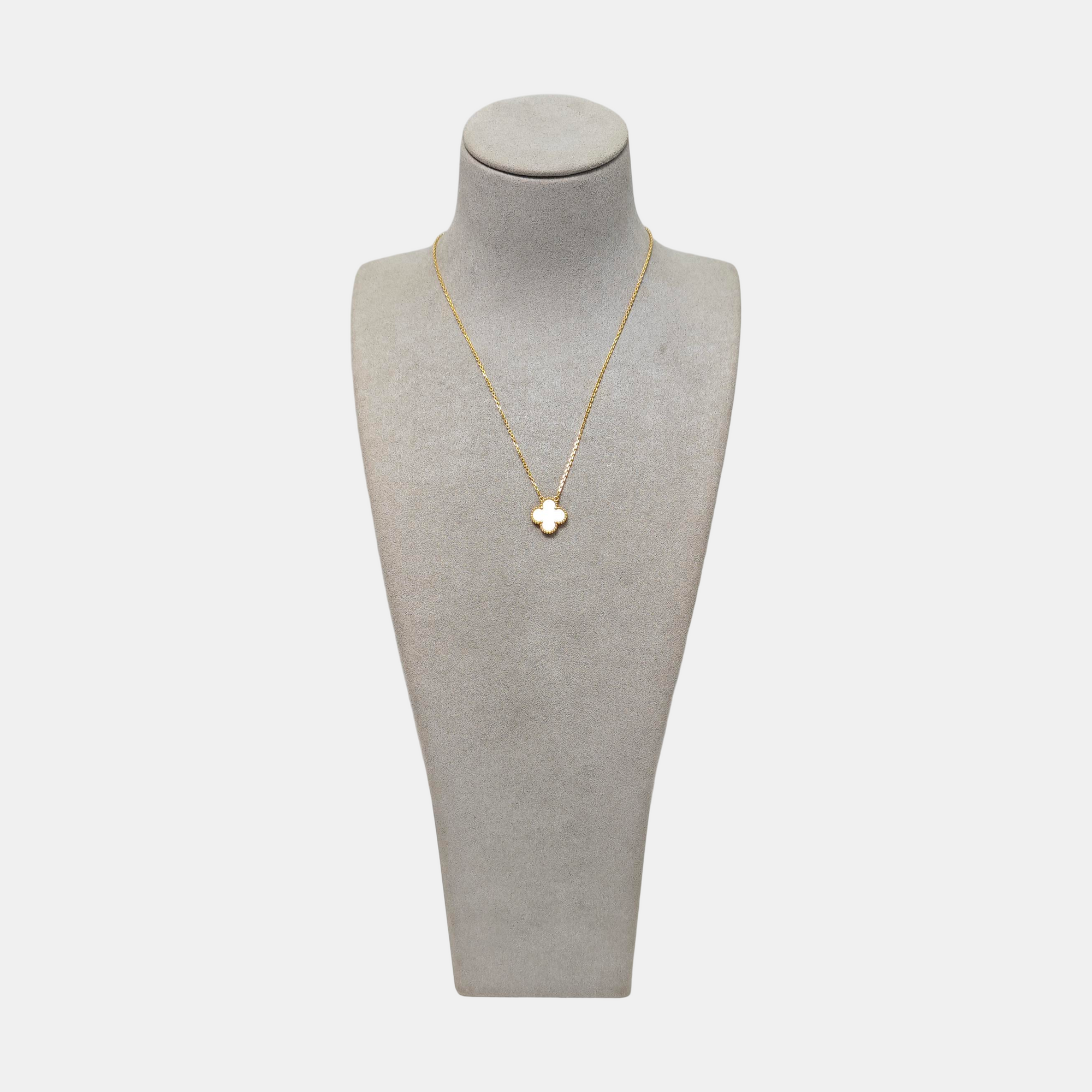 Vintage Alhambra 18k Gold Necklace