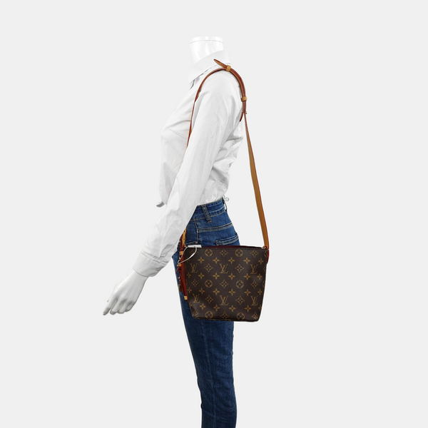 ALL IN BB Monogram Coated Canvas Brown
