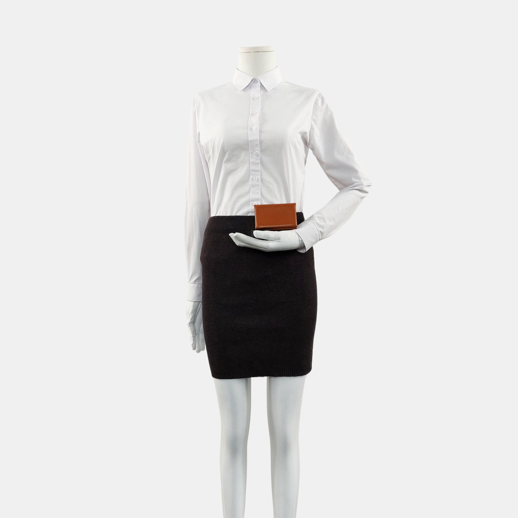 Calvi Epsom Brown Card Holder