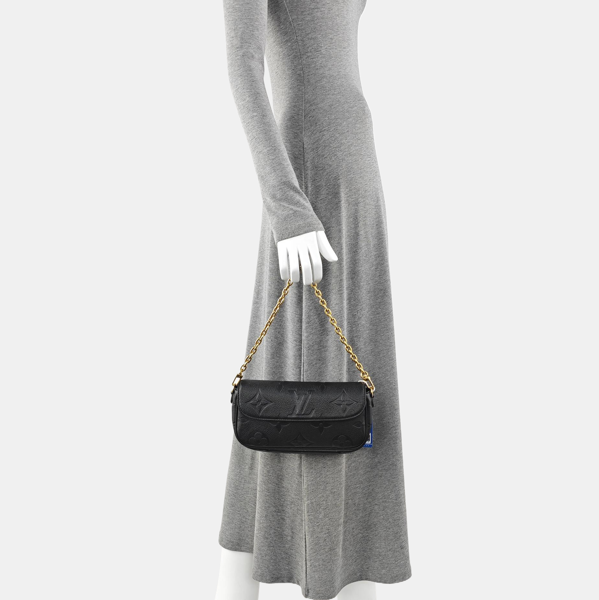 IVY Monogram Calfskin Black