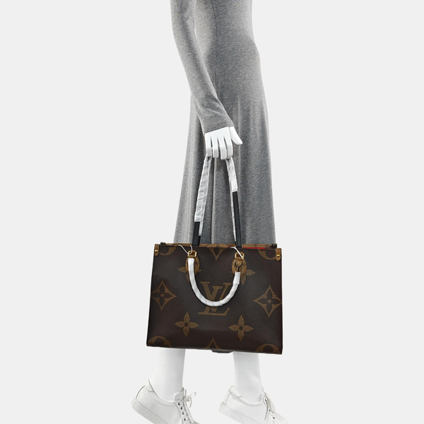 ONTHEGO MM Monogram Coated Canvas Brown