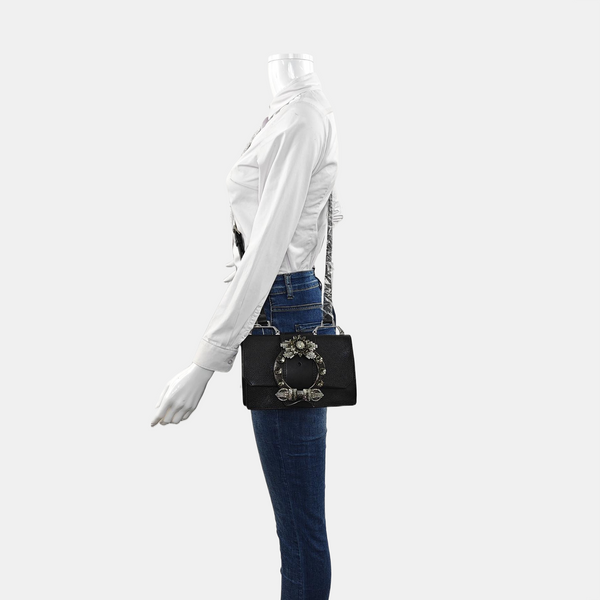 Miu Lady Calfskin Black
