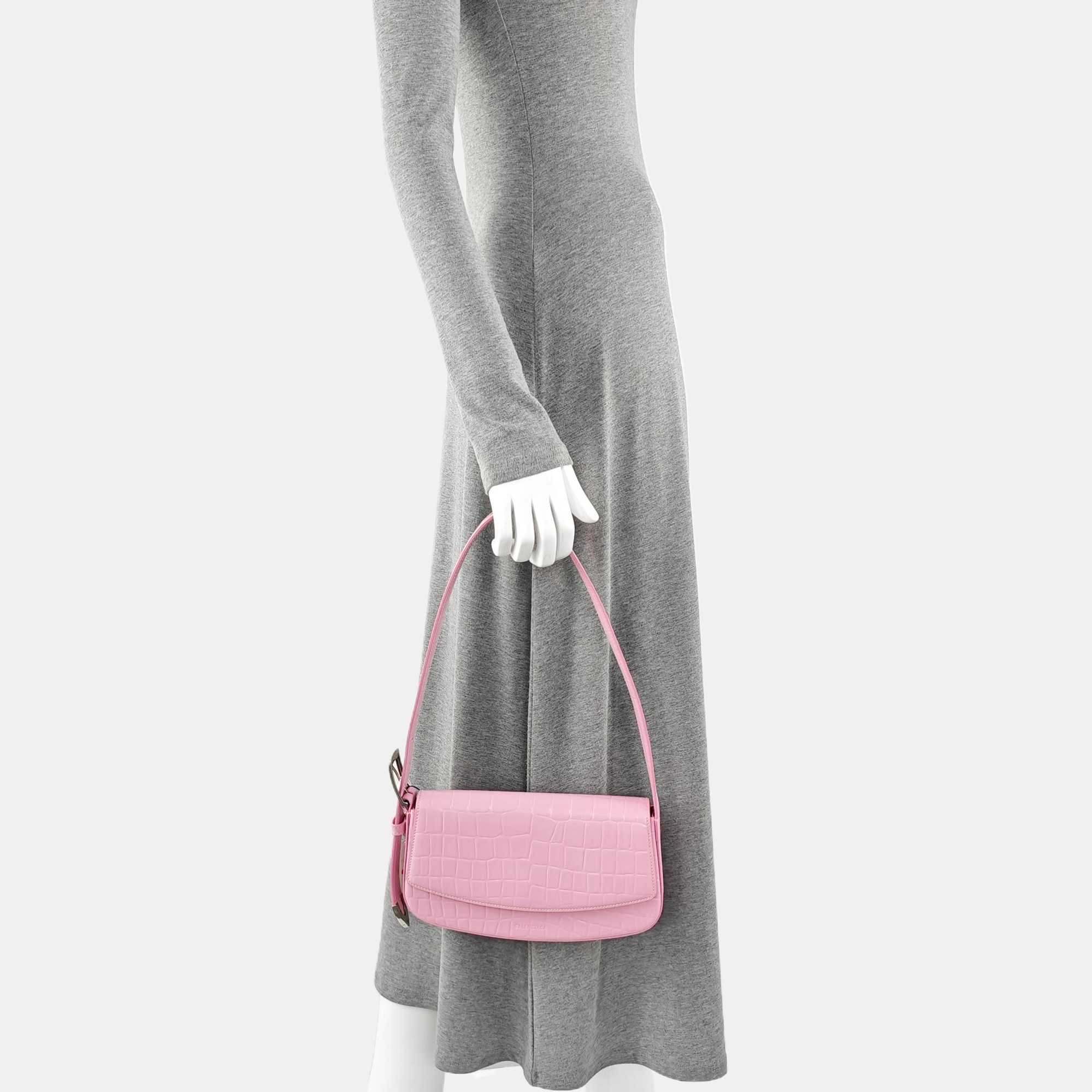 Calfskin Shoulder Bag Pink