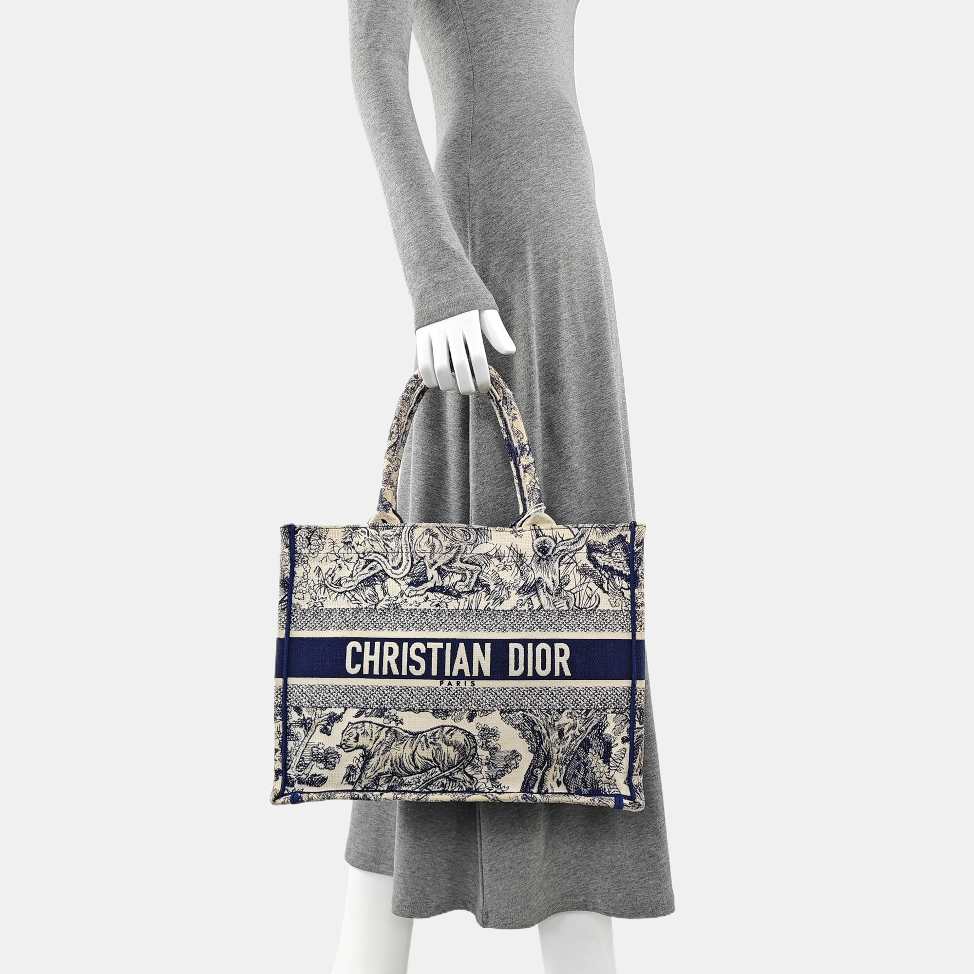 Book Tote Medium Canvas Blue
