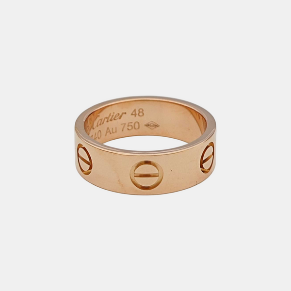 LOVE 18k Rose Gold Ring EU 48