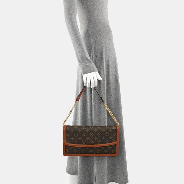 DAME GM Monogram Coated Canvas Brown