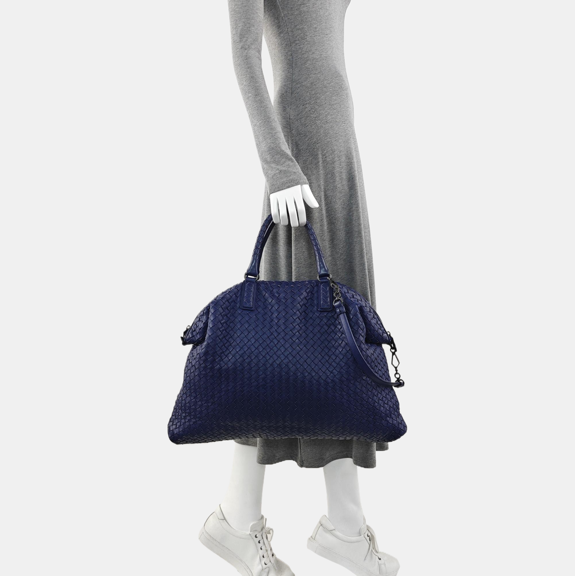 Calfskin Tote Bag Blue