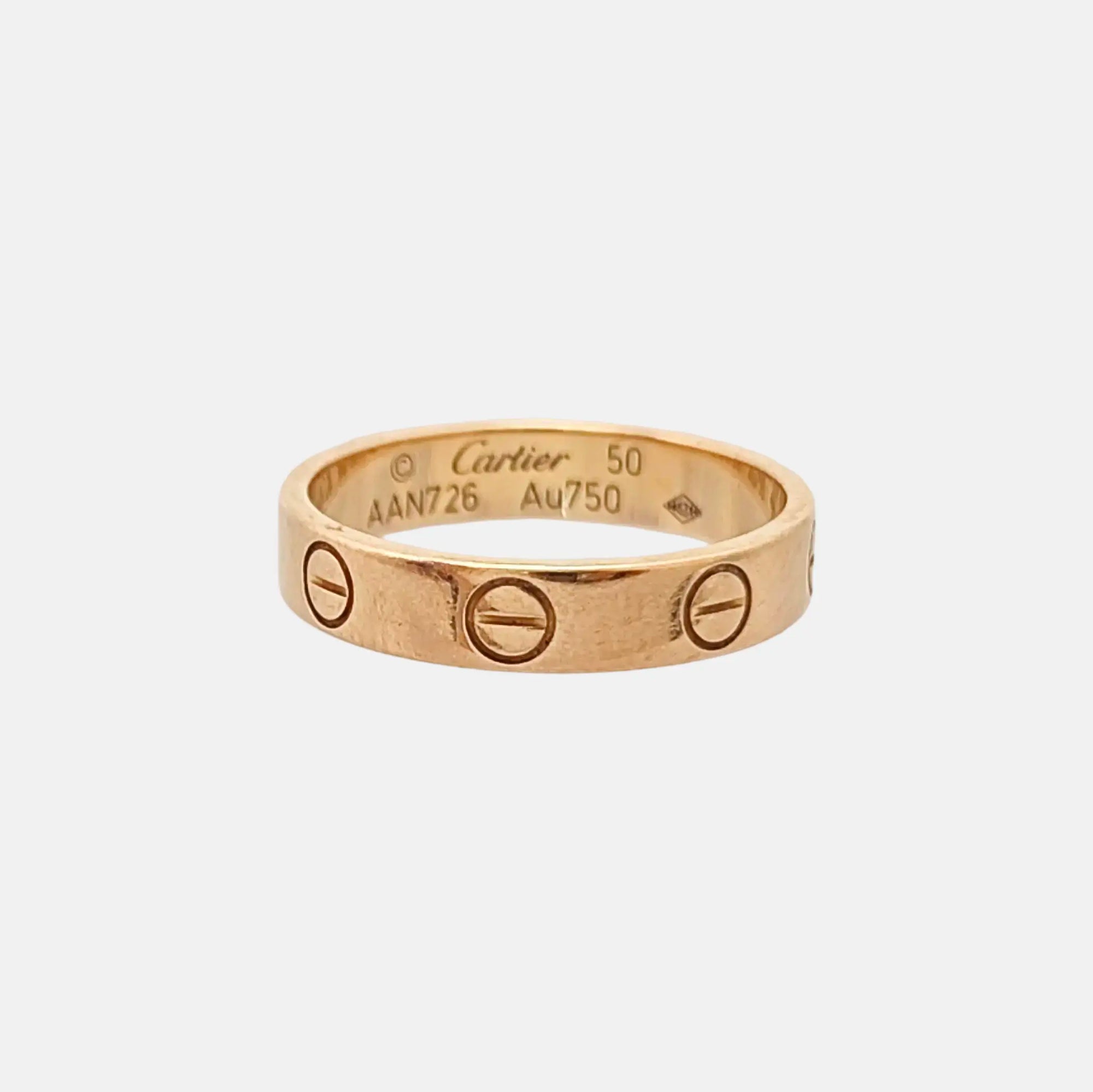 LOVE 18k Rose Gold Ring EU 50