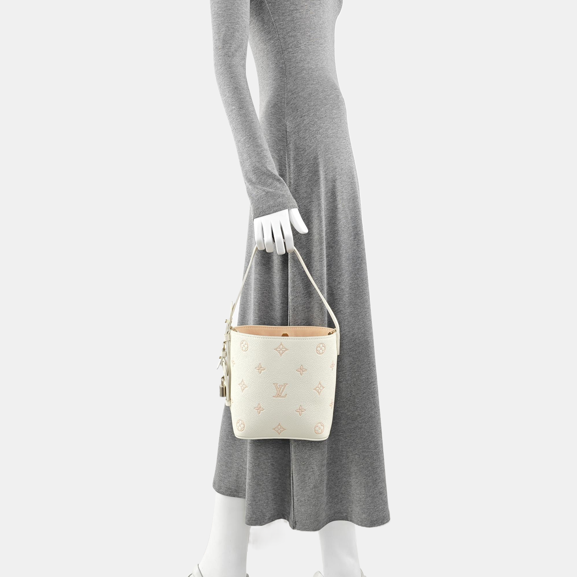 ALL IN BB Monogram Calfskin White