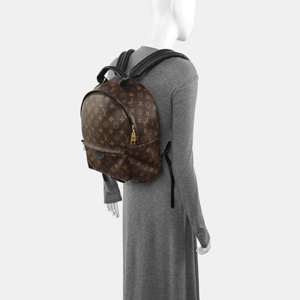 Monogram Coated Canvas Backpack Brown