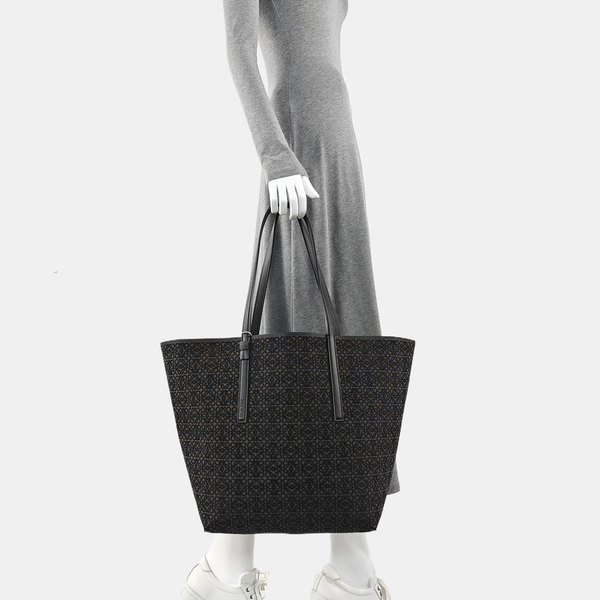 Anagram Tote Monogram Fabric Black