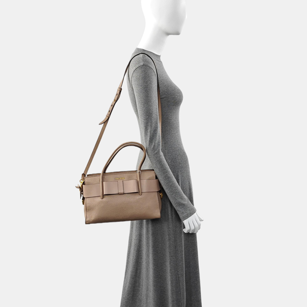 Calfskin Tote Bag Brown