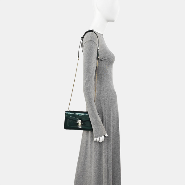 SERPENTI FOREVER Small Patent Leather Green