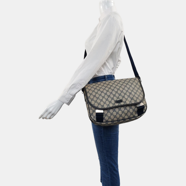 GG Supreme Monogram Coated Canvas Beige