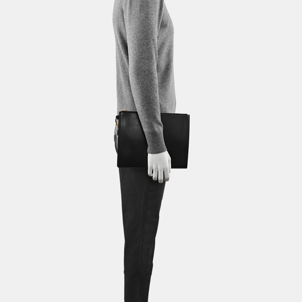 Calfskin Clutch Black