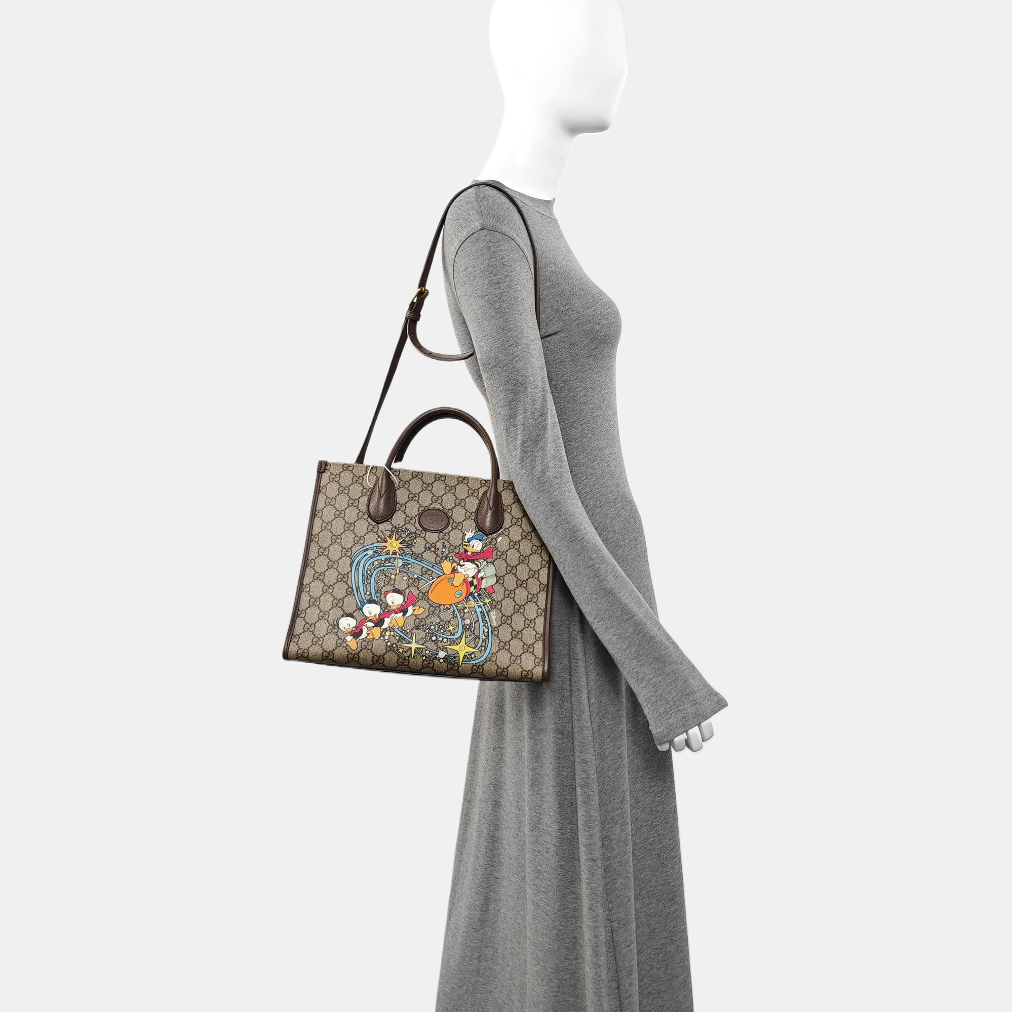 Disney X Gucci Monogram Coated Canvas Beige