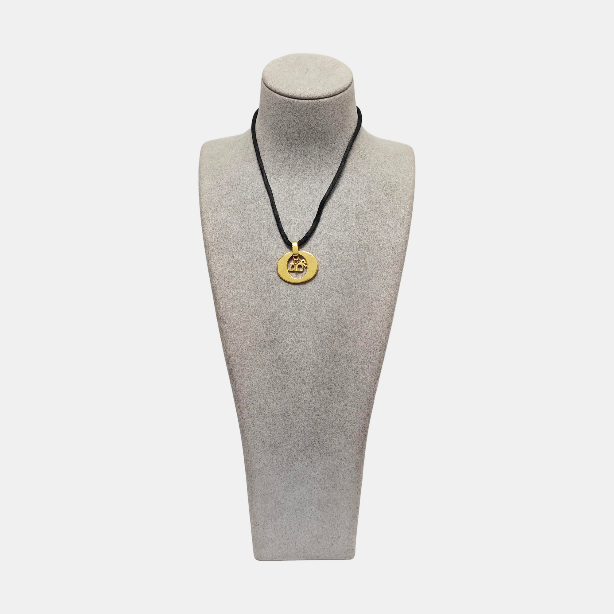 Dio(r)evolution Fabric Gold Necklace