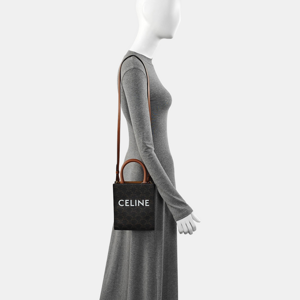 CABAS CELINE Mini Coated Canvas Brown