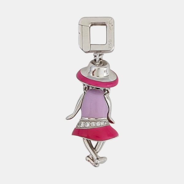 18k White Gold Silver Pendant