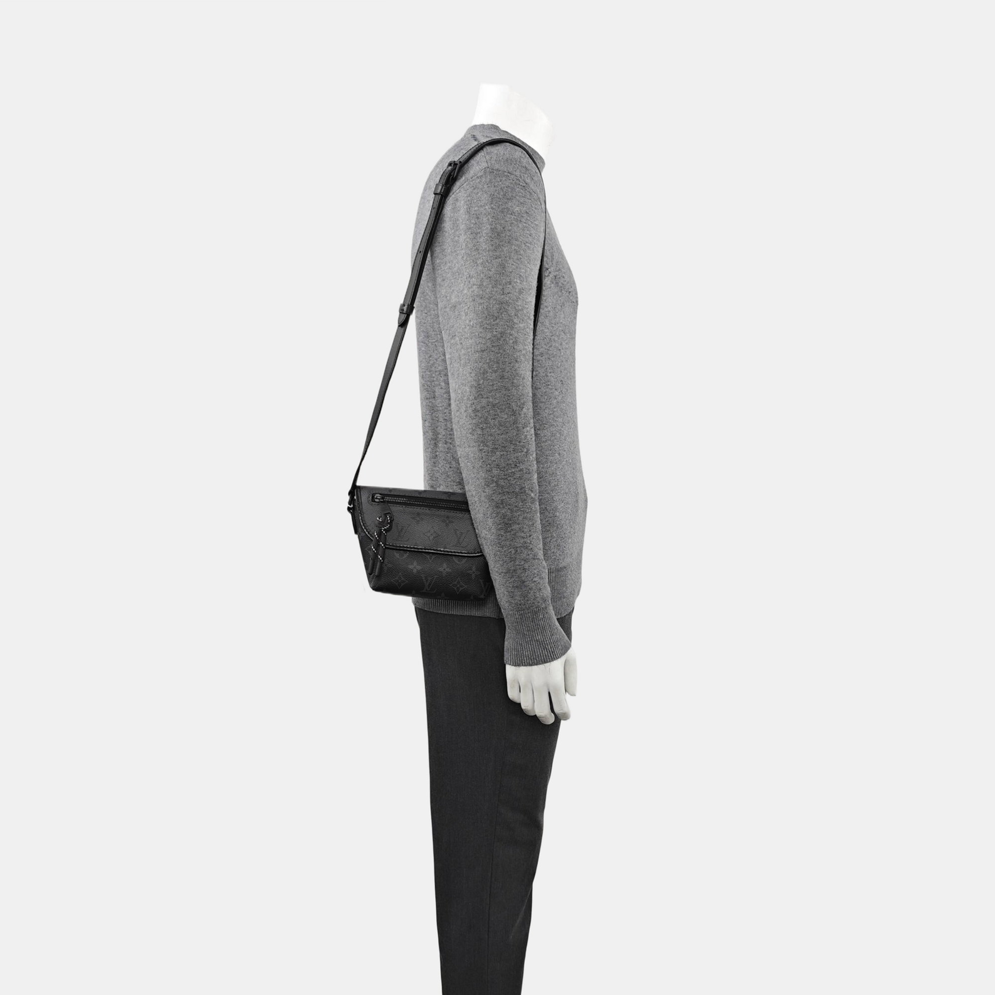 PULSE Mini Monogram Coated Canvas Black