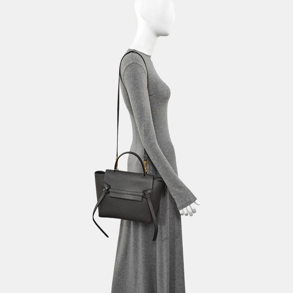 BELT Micro Calfskin Gray